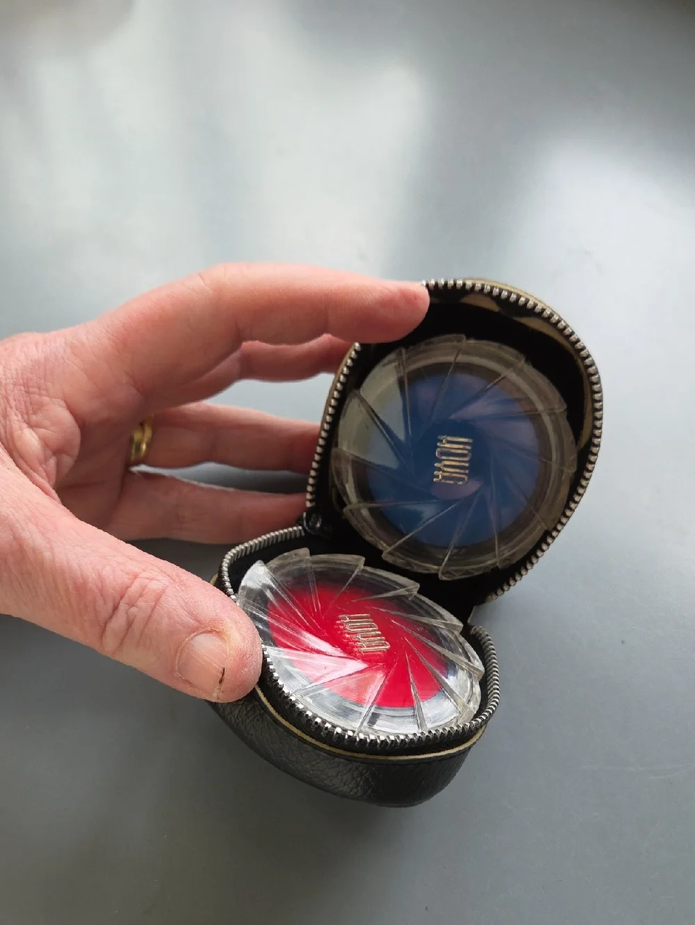 Vintage Hoya Lens Filters In Case